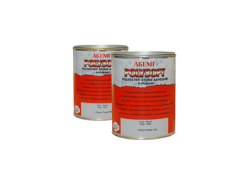 AKEMI KLEJ DO KAMIENIA POLY-SOFT 1,65KG SZPACHLA POLIESTROWA DO KAMIENIA