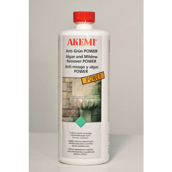 AKEMI Anti-Grün POWER  ŚRODEK DO USUWANIA GLONÓW Z KAMIENIA 1L
