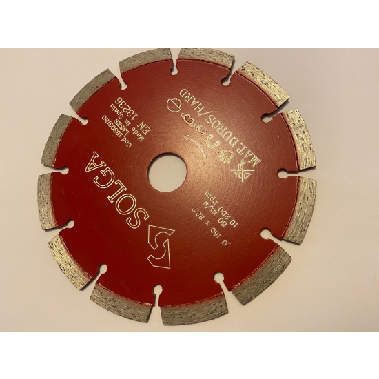 TARCZA DIAMENTOWA SOLGA 150MM DO GRANITU I BAZALTU
