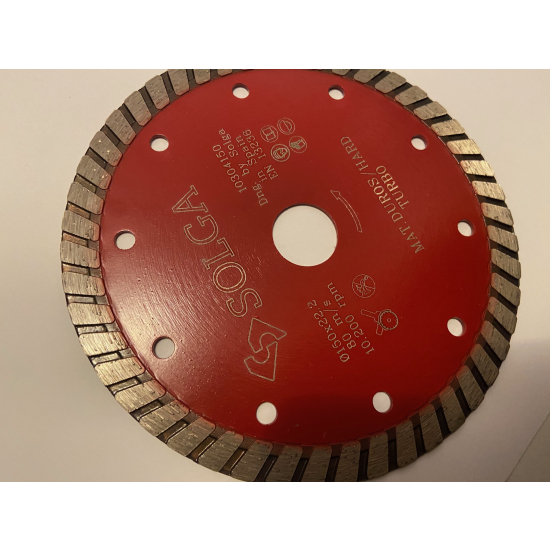 PRECYZYJNA TARCZA DIAMENTOWA SOLGA 150MM DO GRANITU I BAZALTU