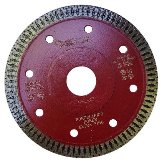 TARCZA 115MM SOLGA 1,2MM DO POLEROWANEGO GRESU PRECYZYJNA KRAWĘDŹ CIĘCIA